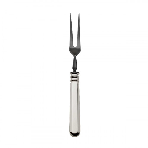 Robbe & Berking Alt-Spaten - 925 Sterling Silver Carving Fork Frozen Black 225 mm
