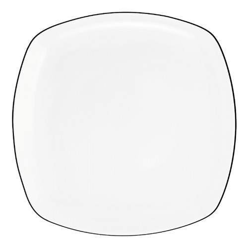 Seltmann Weiden Lido Black Line Square breakfast plate 20x20 cm