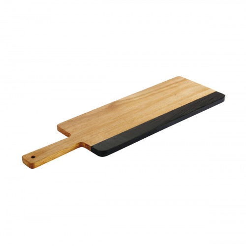 Sambonet Paderno Tavola Table Acacia Wood / Slate Serving Board 42x18x1.5 cm