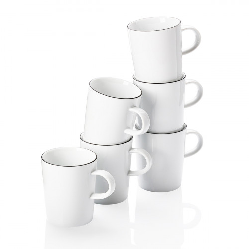 Thomas Cucina Colori Black 6-piece cup set