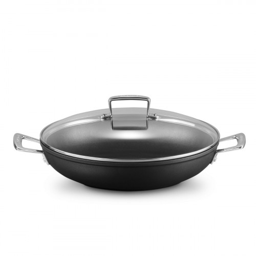 Le Creuset Aluminium-Antihaft-Pfannen Aluminium professional pan with glass lid 30 cm