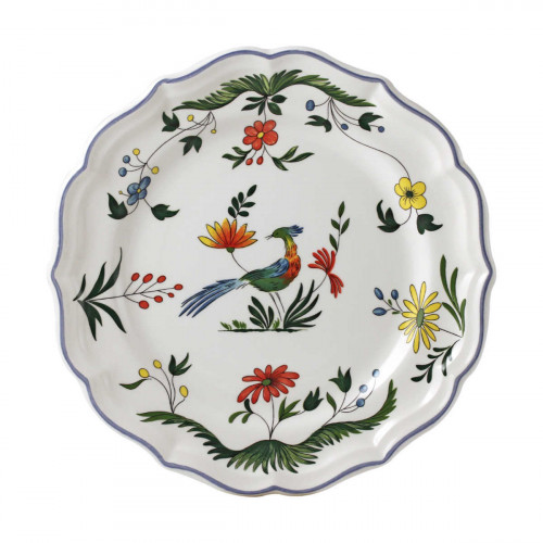Gien Fayencerie Oiseaux Paradis Breakfast plate 23.2 cm