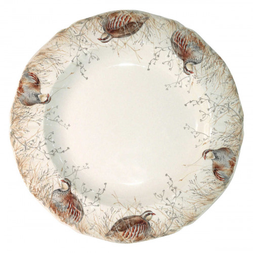 Gien Fayencerie Sologne Deep round plate 31.6 cm