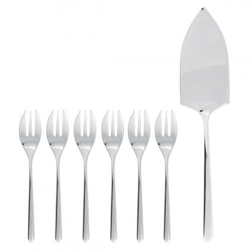 Sambonet Linear - Edelstahl 18/10 Cake fork Cake spatula Set 7 pcs
