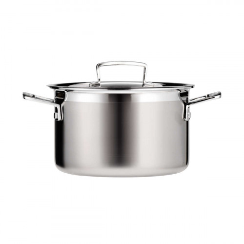 Le Creuset 3-PLY Edelstahl Kochgeschirr Pot with lid 20 cm / 4.0 L