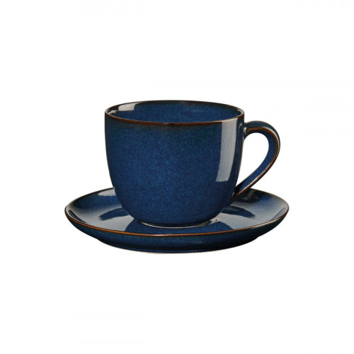 ASA SELECTION Saisons Midnight Blue Cappuccino cup with saucer 0.23 L / h: 7.5 cm