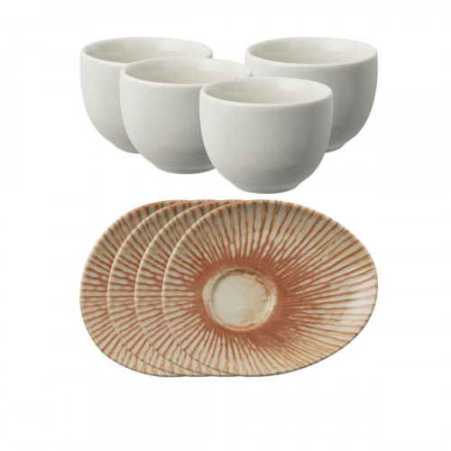 Arthur Krupp Sunlight Red Coffee cup set 8 pcs