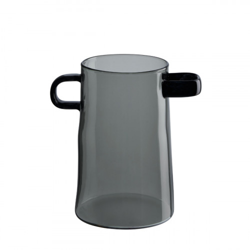 ASA Rayu Glass Vase Grey 17 cm
