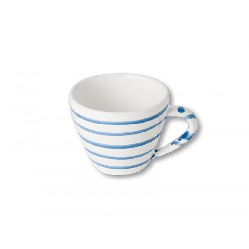 Gmundner ceramic blue flamed cappuccino cup 0,16 L / h: 6,8 cm