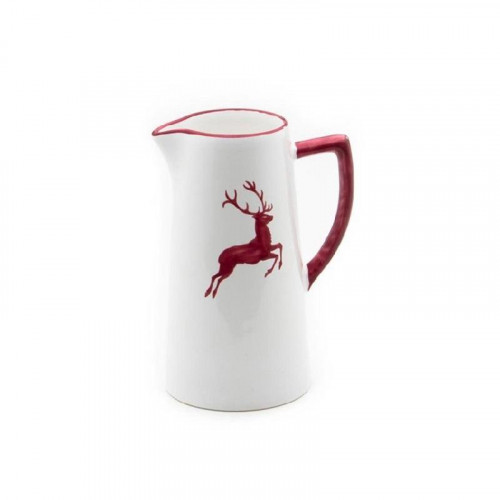 Gmundner Keramik Bordeauxroter Hirsch Water jug 0.7 L / h: 16 cm