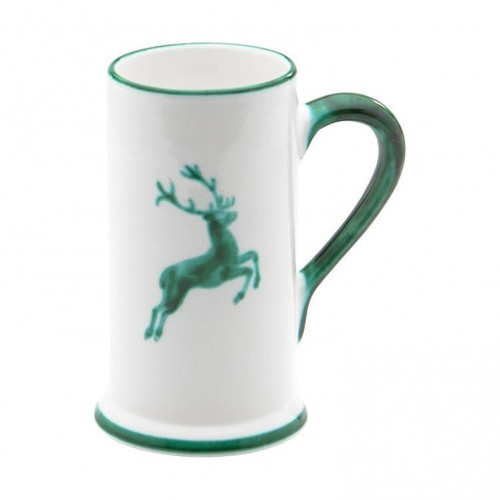 Gmundner Keramik Grüner Hirsch Beer Mug Form A Small 0.3 L / h: 14 cm