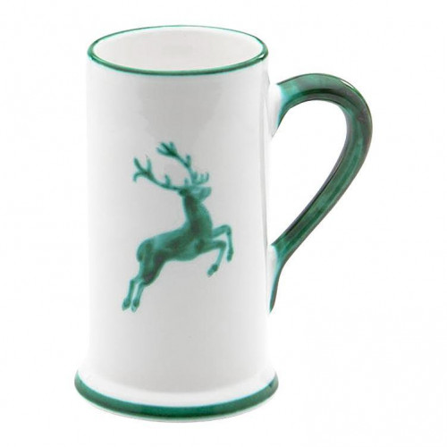 Gmundner Keramik Grüner Hirsch Beer mug shape-A 0.5 L / h: 17 cm