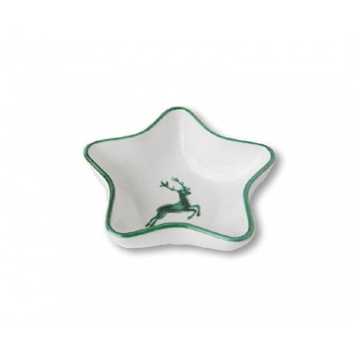 Gmundner Keramik Grüner Hirsch Star bowl Stella d: 14 cm / h: 3.9 cm