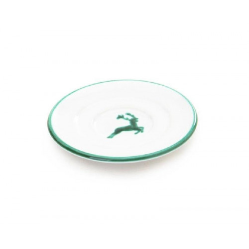 Gmundner Keramik Grüner Hirsch Mocha/Espresso saucer Gourmet d: 11 cm