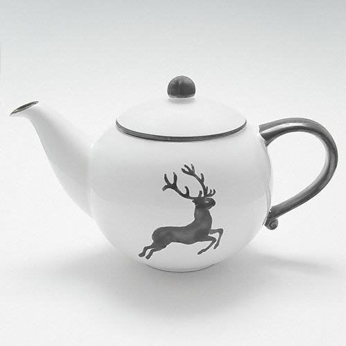 Gmundner Keramik Grauer Hirsch Smooth teapot 1.5 L / h: 16.5 cm