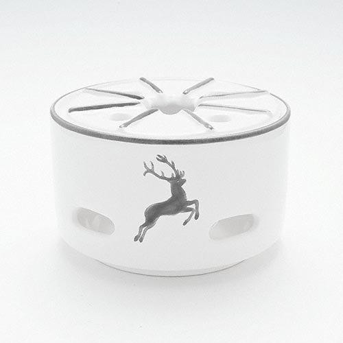 Gmundner Keramik Grauer Hirsch Tea warmer / Tea warmer Smooth d: 14 cm / h: 8.7 cm