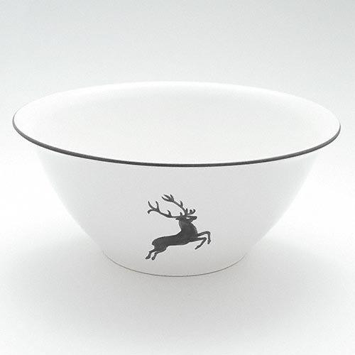 Gmundner Keramik Grauer Hirsch Salad bowl d: 33 cm / h: 14 cm / 4,5 L