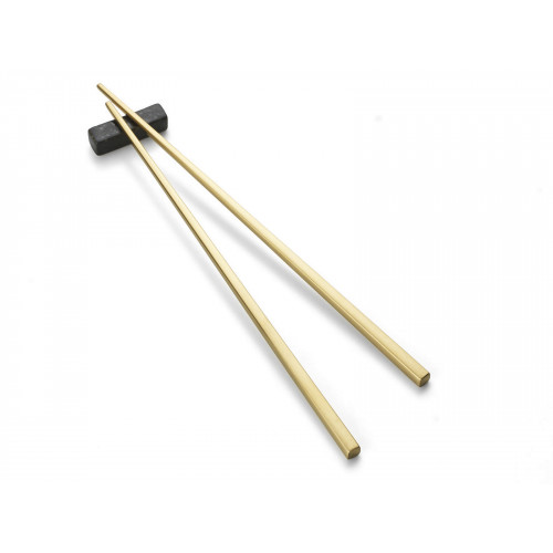 Bitz Besteck Edelstahl PVD Messing Chopstick set 2 pcs 23 cm