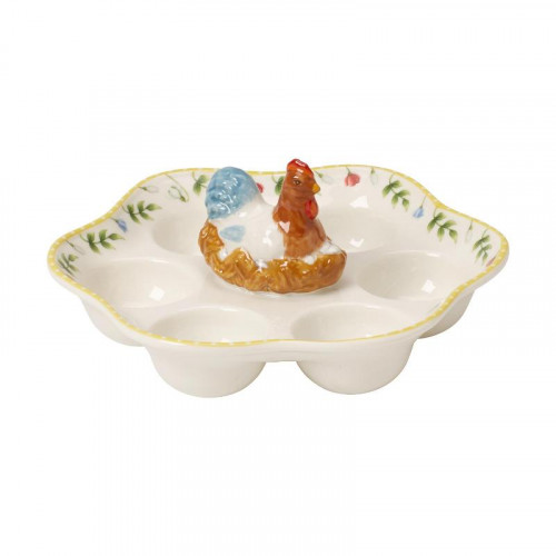 Villeroy & Boch Spring Awakening Egg plate rooster & hen 20 cm