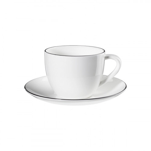 ASA SELECTION A Table Ligne Noire Cappuccino cup with saucer 0.25 L