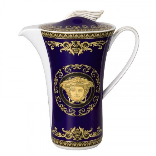 Rosenthal meets Versace Medusa blue Coffee pot 1.20 L
