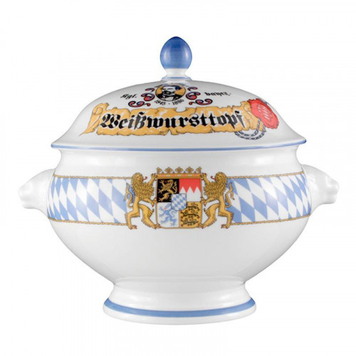 Seltmann Weiden Compact Bayern Lion's head terrine m. De. 'White sausage pot' 3.0 L