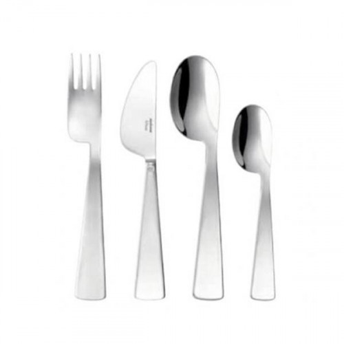 Sambonet Kids - Edelstahl versilbert Children's cutlery set Conca Gio Ponti 4 pieces