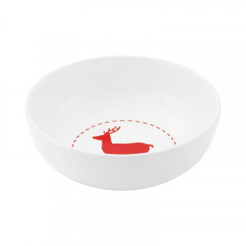 Friesland Happymix Weihnachten Weiß Muesli Bowl Deer 15 cm
