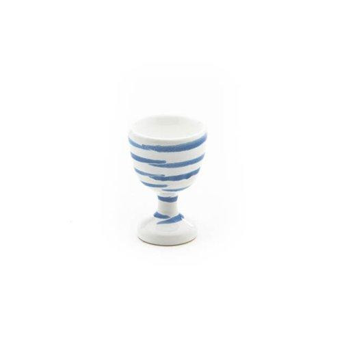 Gmundner Keramik Blaugeflammt Egg cup footed 6 cm