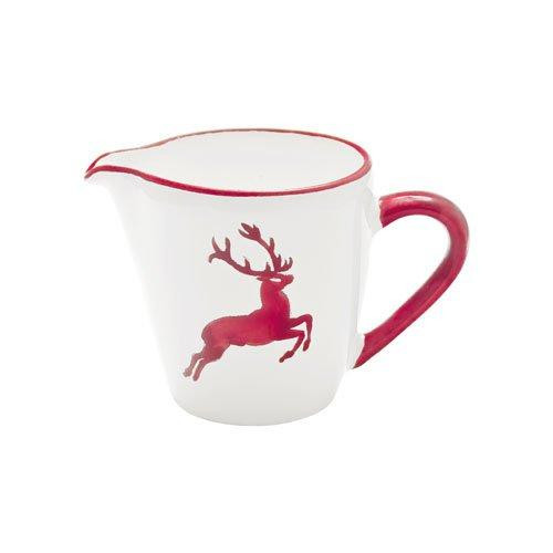 Gmundner ceramic ruby red stag milk jug Gourmet 0,2 L / h: 8,1 cm