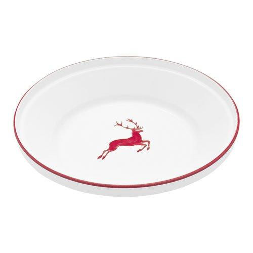 Gmundner Keramik Rubinroter Hirsch Rice bowl without handle d: 32 cm / h: 7,4 cm