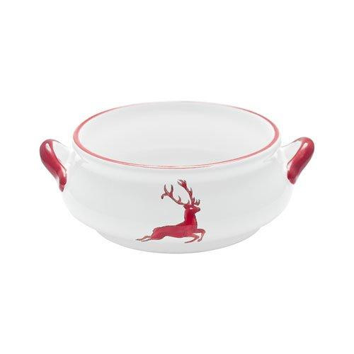 Gmundner Keramik Rubinroter Hirsch Soup bowl 0.37 L / h: 5.9 cm