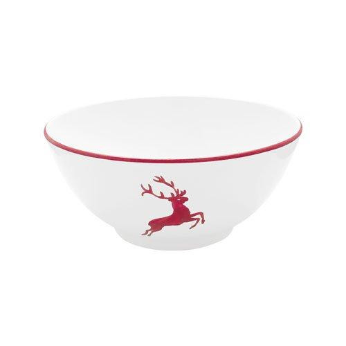 Gmundner Keramik Rubinroter Hirsch bowl d: 20 cm / 1 L
