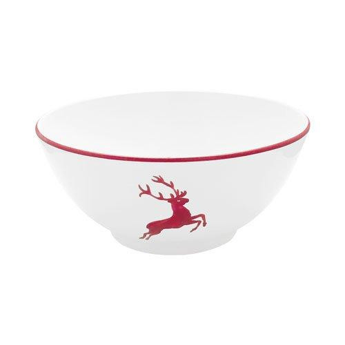 Gmundner Keramik Rubinroter Hirsch Bowl d: 23 cm / 1.5 L