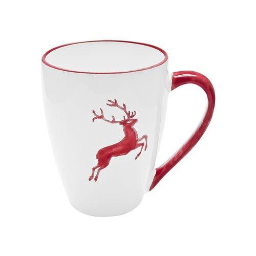 Gmundner Keramik Rubinroter Hirsch Breakfast cup Max 0.3 L / h: 10.5 cm