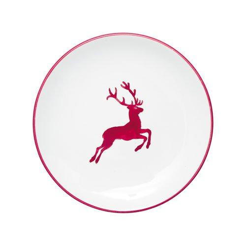 Gmundner Keramik Ruby Red Deer Dessert Plate Cup classic 20 cm