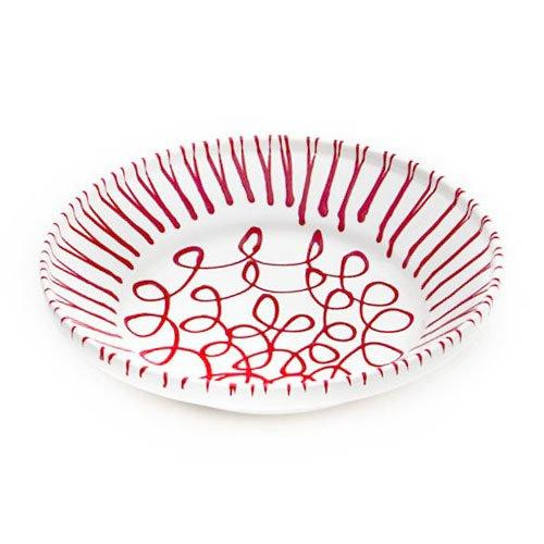 Gmundner Keramik Rotgeflammt Rice bowl without handle d: 28 cm / h: 6,6 cm