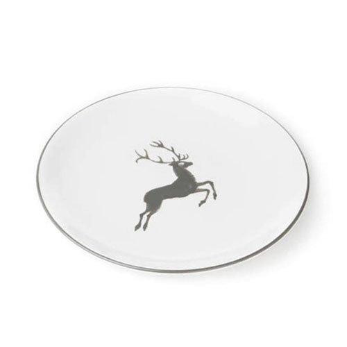 Gmundner Keramik Grauer Hirsch Dessert plate / Breakfast plate Cup d: 20 cm / h: 2,6 cm