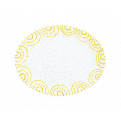 Gmundner Keramik Gelbgeflammt Oval plate 28x21x2.3 cm