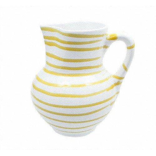 Gmundner Keramik Gelbgeflammt Jug Viennese form 1 L / h: 8.8 cm