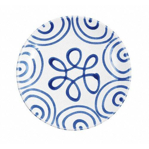 Gmundner Keramik Blaugeflammt Breakfast plate Cup 20 cm