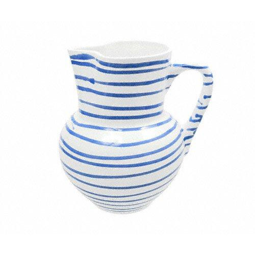 Gmundner Keramik Blaugeflammt Jug Viennese form 1 L / h: 8.8 cm