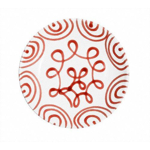 Gmundner Keramik Rotgeflammt Soup plate Cup d: 20 cm / h: 4,4 cm