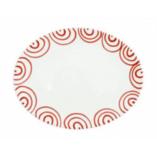 Gmundner Keramik Rotgeflammt Platter oval 28 cm