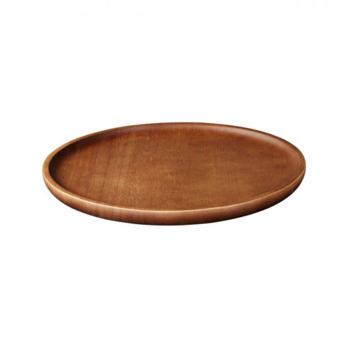 ASA SELECTION Wood Dark Akazie Massiv Wooden plate d: 25 cm / h: 2 cm