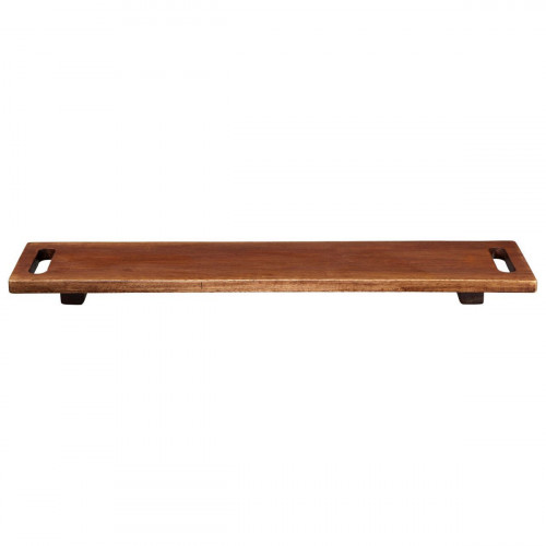 ASA SELECTION Wood Dark Akazie Massiv Wooden board on legs 60x13 cm / h: 3 cm