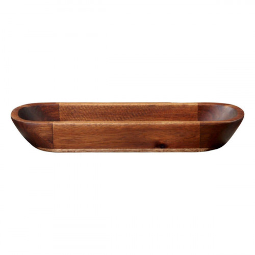 ASA SELECTION Wood Dark Akazie Massiv Oval bowl 38x10.5 cm / h: 4.7 cm