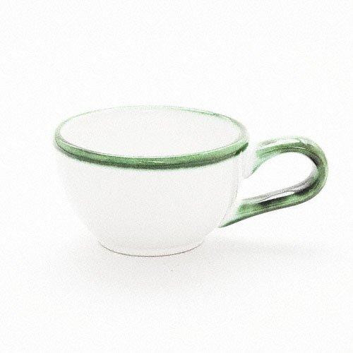 Gmundner Keramik Grüner Rand Mocha cup 0.06 l