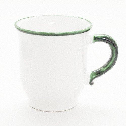 Gmundner Keramik Grüner Rand Chocolate cup / Chocolate mug 0.3 L / h: 9.9 cm