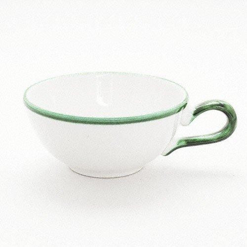 Gmundner Keramik Grüner Rand Tea cup 0.17 l
